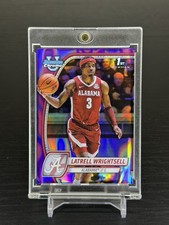 Latrell Wrightsell (RC) 2024-25 Bowman U Chrome 1st Purple Lava SSP #51 Alabama