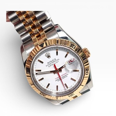 Rolex Datejust 36 mm Turn-O-Graph Jubilee Steel 18K Rose Gold Watch 116261 2005