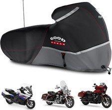 107L x 43W x 55H 600D Waterproof Heavy Duty Motorcycle Cover Outdoor Storage