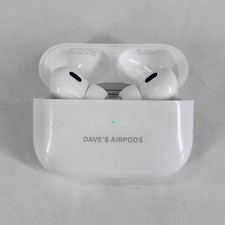 AirPods Pro 2nd Gen. USB-C White w/ Charging Case - Good w/ Engraved
