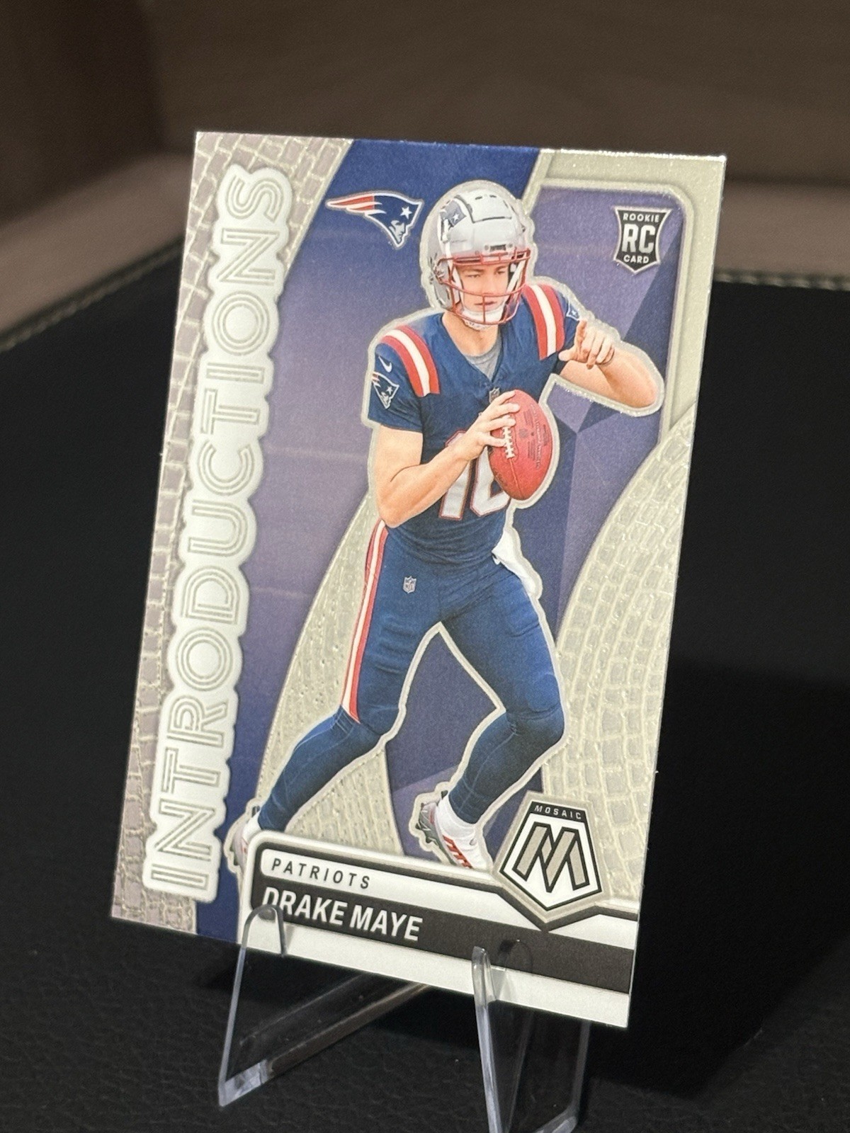 2024 Panini Mosaic - Introductions Drake Maye #1 Silver Prizm (RC)