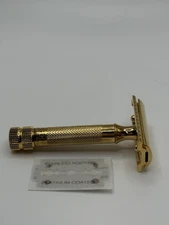 Merkur 34 Razor Series Heavy Duty DE Razor, 24 Gold Plated. Made In Germany