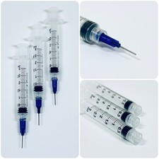 3 szt. strzykawki 3ml z fioletowym 21G 13mm tępa końcówka igły klej, atrament, dozowanie