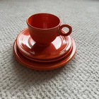 Fiesta Fiestaware Homer Laughlin 5 Piece Set Orange