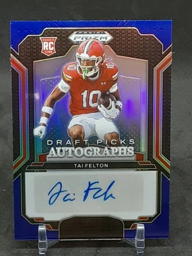 TAI FELTON 2025 PANINI PRIZM DRAFT PICKS AUTO BLUE 207/249 TERRAPINS QQ