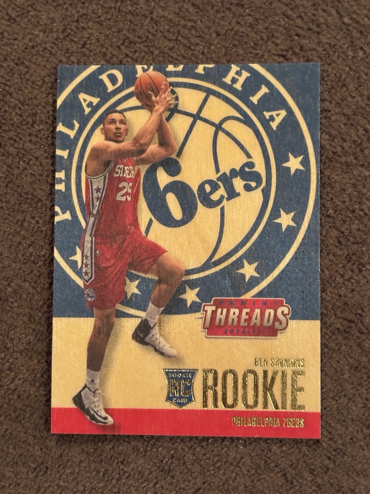 Ben Simmons 2016-17 Threads Wood Rookie #248