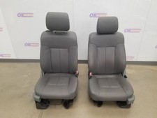 14 2014 Ford F150 Xlt Front 402040 Bucketbench Seat Set Gray Katzkin Leather