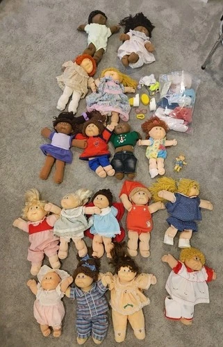 Cabbage Patch Kids Dolls HUGE Lot 1978, 1990 2007 Black, Vintage, Original First