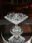 RARE Square Compote Comport American Brilliant Cut Glass Dorflinger "Princess"