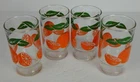4 Vintage 4" Anchor Hocking Footed Orange Juice Glasses 6 oz