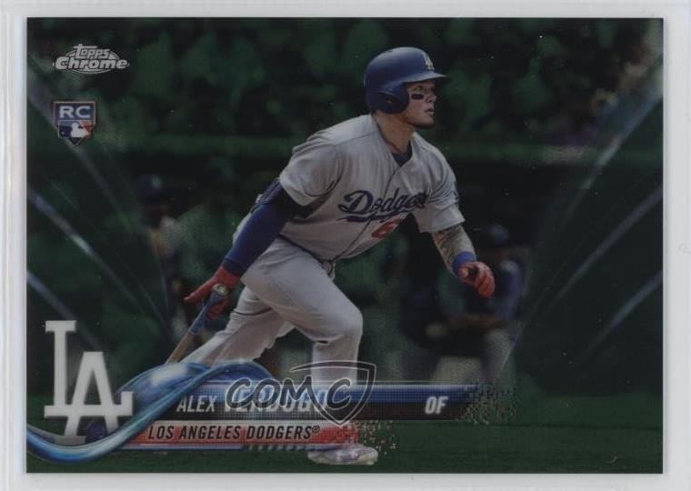 2018 Topps Chrome Green Refractor 92/99 Alex Verdugo (Batting) #167 0f7i