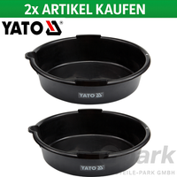 2 Yato 7-Liter Auffangwanne ALT-ÖL-WANNE Benzin Mehrzweckwanne PKW Auto Motorrad