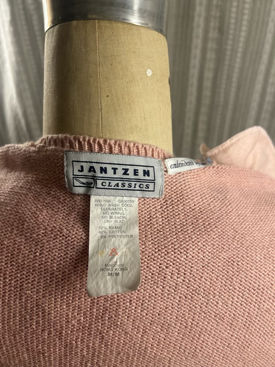 Jantzen Patchwork Embroidered Knit Pullover Sweat… - image 4