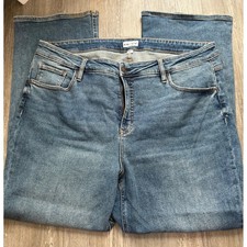 AVA VIV Womens Plus Size Flare Jeans Medium Wash Size 22W