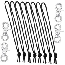 2 Sets Snowboard Leash Cord Clip Snowboard Binding Hardware Safety Body Board