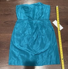 J. CREW SELMA STRAPLESS SILK TAFFETA Dress Wedding Cocktail WOMEN Size 4 New
