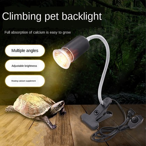 Reptile Heating Light Bulb Tortoise Turtle Lizard UVB UVA Heat Lamp Clip Holder - Picture 2 of 17
