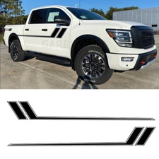 68'' Black Racing Sport Vinyl Sticker Stripe Graphic Side Body Door Fender Decal