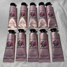 Crabtree & Evelyn Rosewater Lot Of 10 Hand Therapy Cream 0.35 Ounce Each Sealed