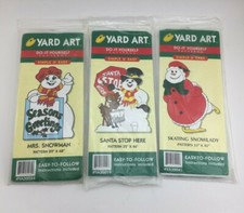 3 Christmas Wood Yard Art Patterns Snowman, Winter Mrs. Snowman Do It Yourself