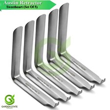 Lot Of 5Pcs Austin Tissue Retractor Flap Cheek Tongue Sweetheart Retractors