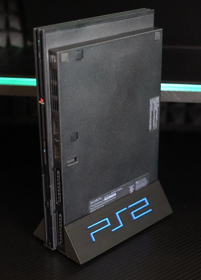 PlayStation 2 Slim Soporte Vertical Impreso en 3D Foto 2 de 4