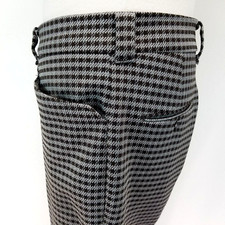 Vtg 70s LEVI'S PANATELA Plaid Pants Flare Disco ROCKABILLY Men Actual 35.5 x 28 