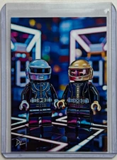 Daft Punk Limited Edition Artist Signed "The Minifigure" Trading Card 3/10