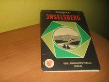 original DDR Landkarte Rundblick vom Inselsberg