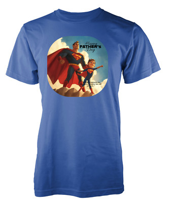 Happy Vatertag Superman T-Shirt | Individuelles Papa Geschenk | Personalisiert Vatertag