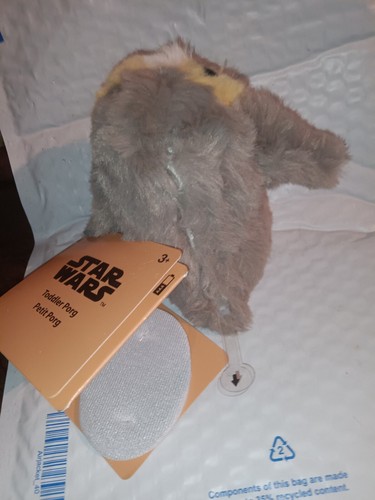 Disney Parks Star Wars Bambino Porg Parlante Spalla Magnetica Pal Peluche Bambola NUOVA - Foto 5 di 5