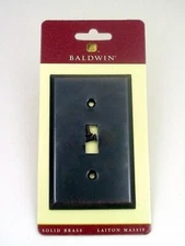 Baldwin Brass Classic Single Toggle Switch Plate in Venetian Bronze - 4751-112