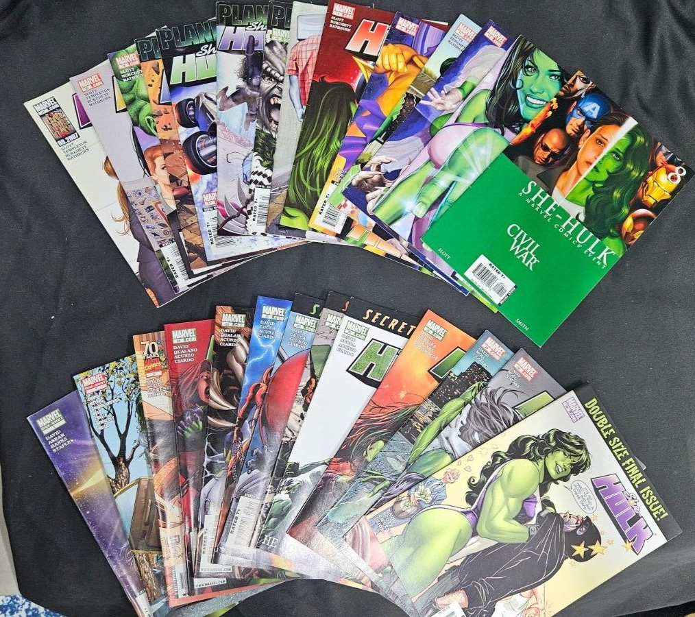 Marvel Comics She-Hulk #8-23, #30-38 Plus 2 One Shots, 2005 run series 27 issues