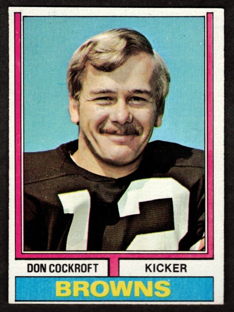1974 Topps Don Cockroft #159 Cleveland Browns 