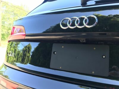 Rear License Plate Tag Holder Mounting Bracket For Audi Q5 Sq5 2009 2021 Screws Ebay