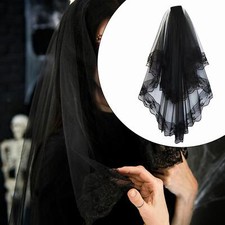 Brides Veil Headdress Halloween Veil for Stage Performance Party Photo Props