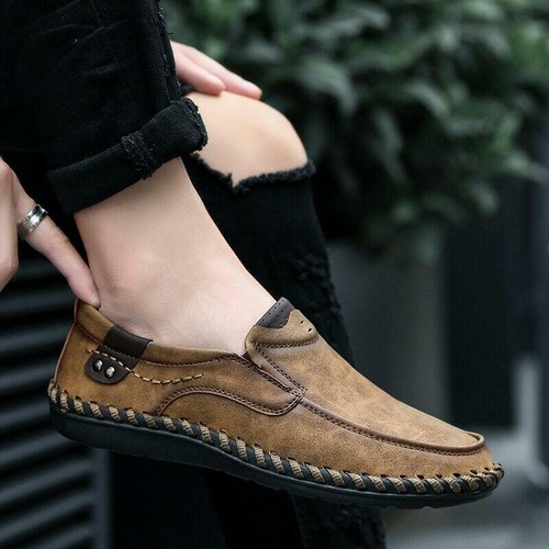 Men's Casual Leather Loafers Shoes 