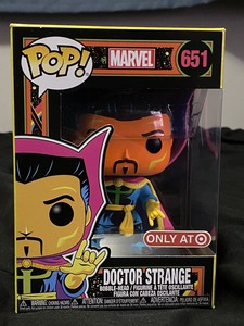 FUNKO POP BLACK LIGHT DR. STRANGE TARGET EXCLUSIVE 651 *RARE* | eBay