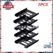 5PCS New 2.5" to 3.5" Bay SSD Metal Hard Drive Mounting Bracket Adapter Tray
