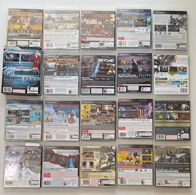 20 PlayStation 3 PS3 Games Lot - NEW, CIB - Ultimate Tenkaichi