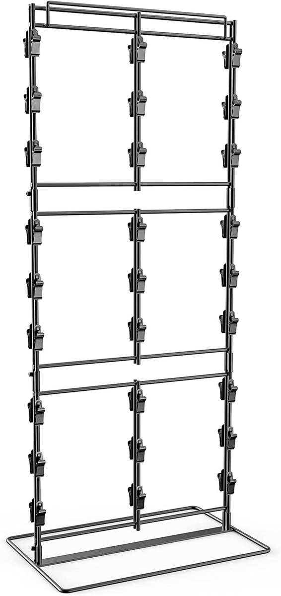 Snack Display Stand 3-Row Chip Rack Display With 54 Clips - Countertop ...