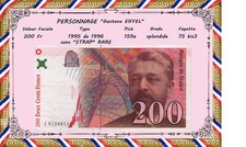 🤩200 Fr Eiffel type 1995 de 1996 SANS STRAP RARE n°J015981498 Fayet 75 bis n° 3