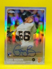 Gary Brown 2015 Topps Chrome ROOKIE AUTOGRAPH #AR-GB S.F. Giants ***417/499***