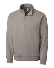 Clique by Cutter & Buck Grey MainStage 1/2 Zip Pullover Sweatshirt SZ: 3XL NWT