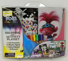 Trolls World Tour: Coloring and Activity PlaySet New, Ages 3 , Dreamworks, '20 