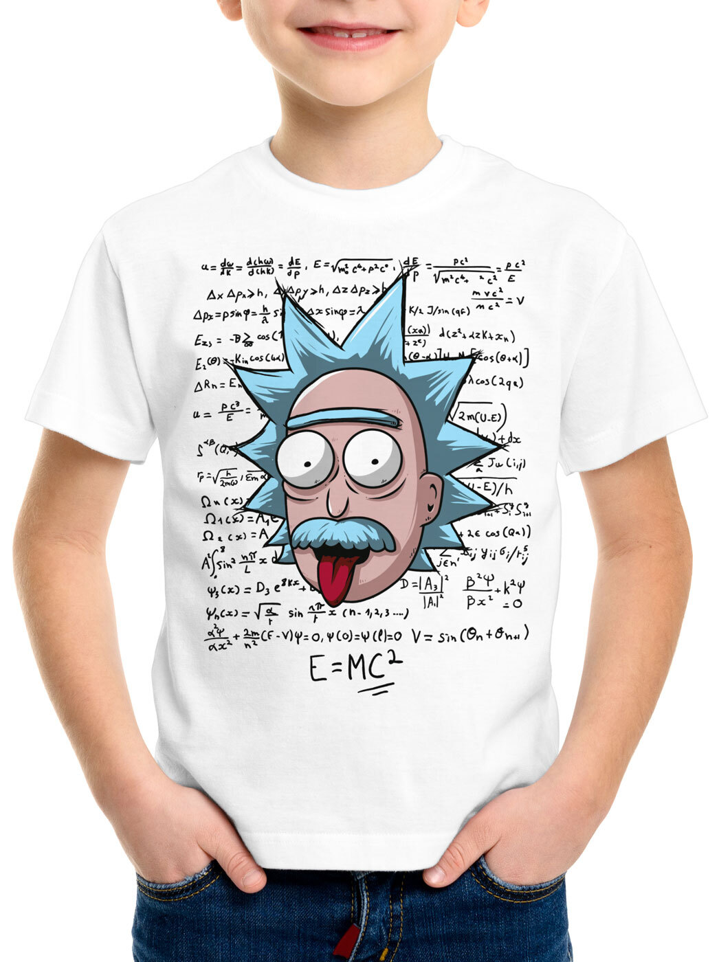 ALTRA T shirt bambino Rick Einstein teoria della relatività