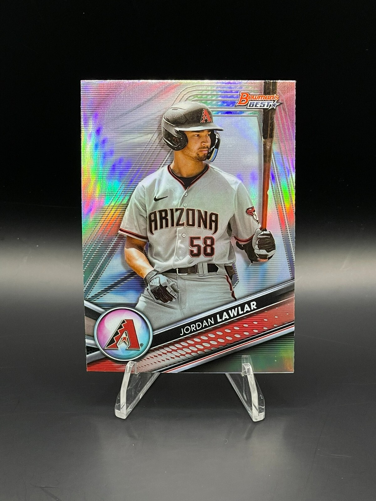 2022 Bowman's Best - JORDAN LAWLAR #TP-4 - Top Prospects Refractor Diamondbacks