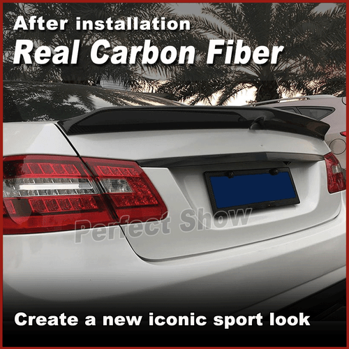 Fit for Benz W212 E200 E300 E400 E63 REAL Carbon Boot Trunk Spoiler Wing Lip - Picture 4 of 13