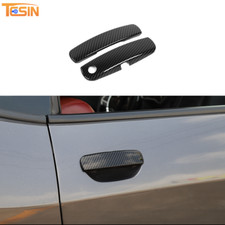 2pcs Door Handle Cover Trim For Dodge Challenger 2012 Carbon Fiber Accessories