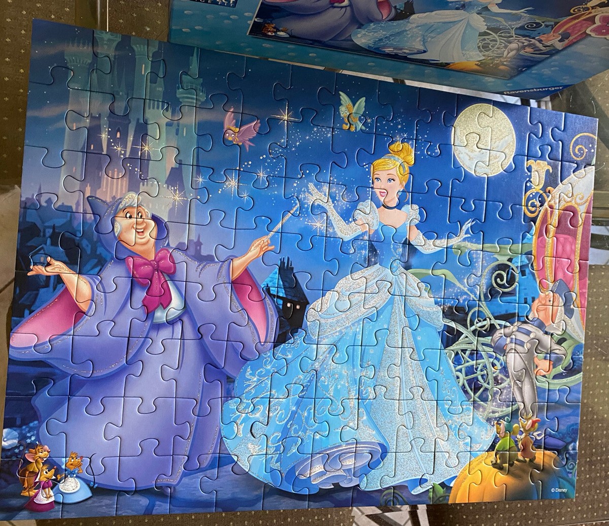 Ravensburger Puzzle Adorable Cinderella Glitter XXL 100 Piece